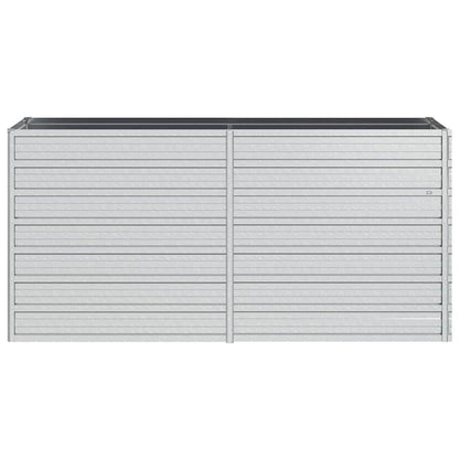 Garden Raised Bed 160x40x77 cm Galvanized Steel Silver