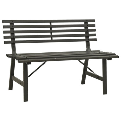 Garden Bench | Black | Powder-coated steel | Large | Durable