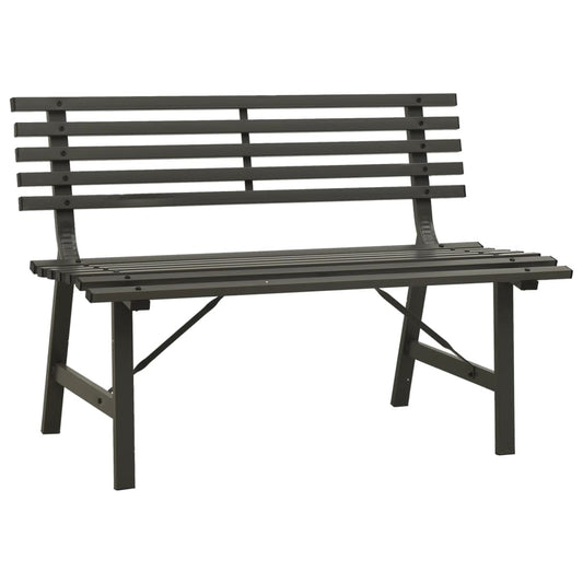 Garden Bench | Black | Powder-coated steel | Large | Durable