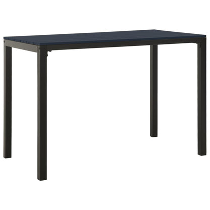 Garden Dining Set | Black | Steel, Wood Plastic Composites | Medium