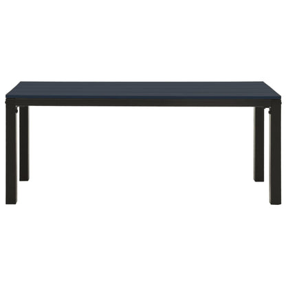 Garden Dining Set | Black | Steel, Wood Plastic Composites | Medium