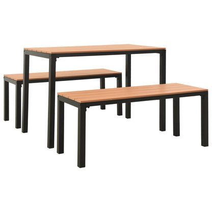 Garden Dining Set | Brown and Black