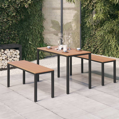 Garden Dining Set | Brown and Black