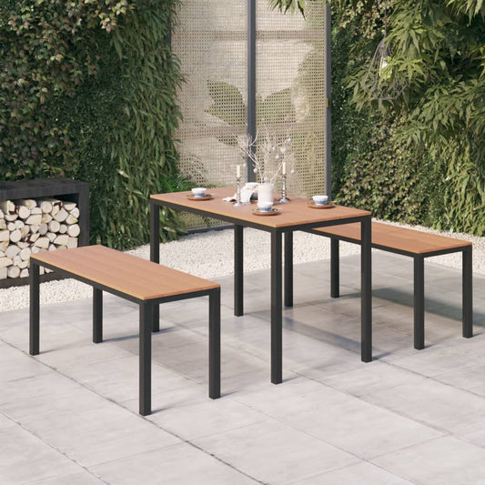 Garden Dining Set | Brown and Black