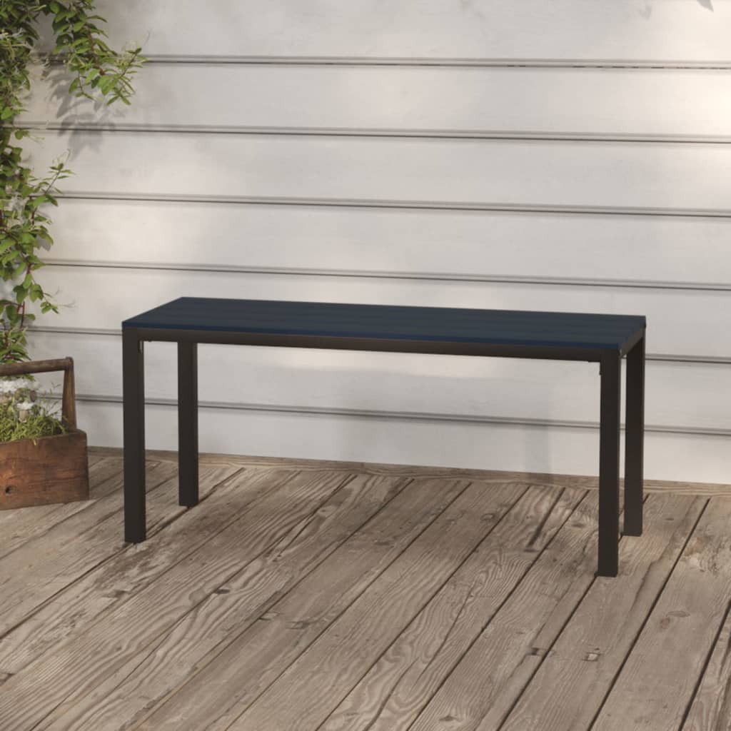 Garden Bench | Black | Steel | Garden Bench | Rectangular | Vintage
