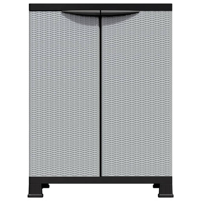 Plastic Cabinet 68x39x92 cm Rattan Design