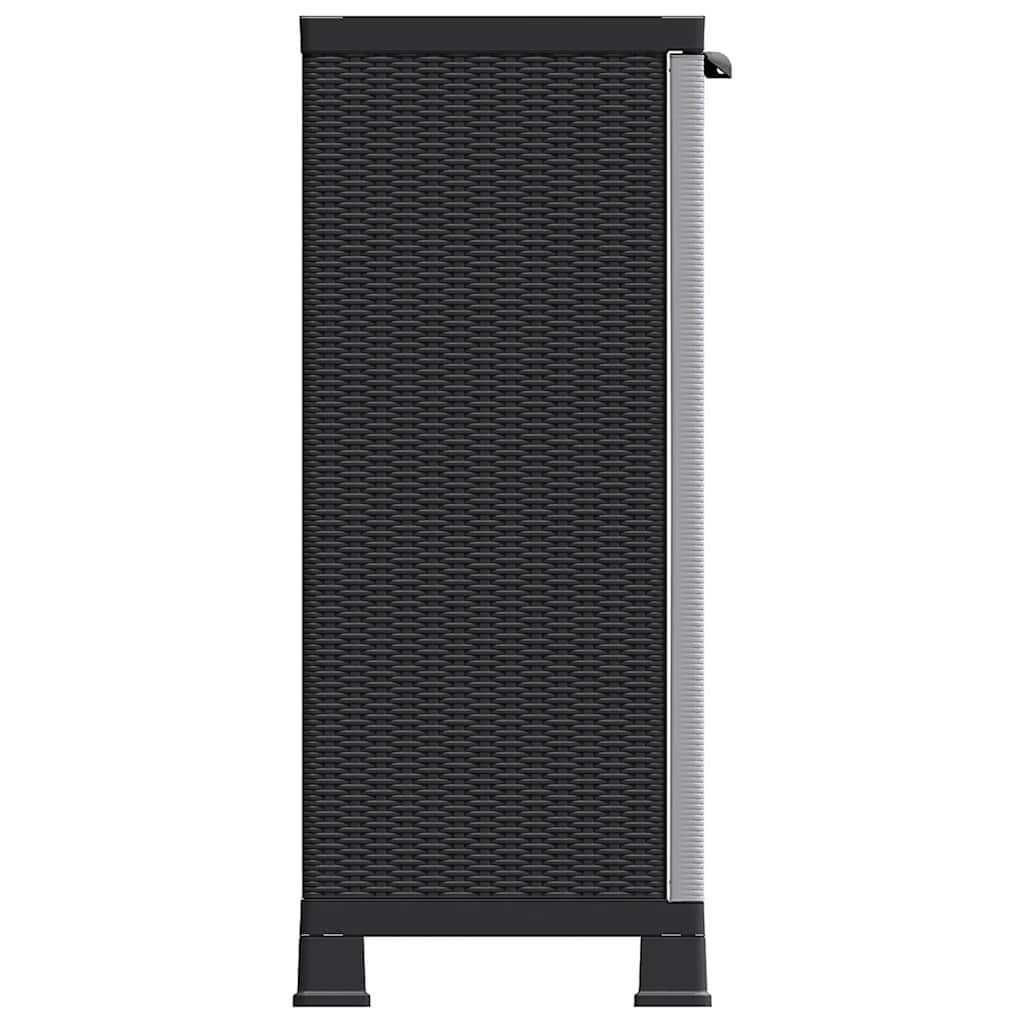 Plastic Cabinet 68x39x92 cm Rattan Design