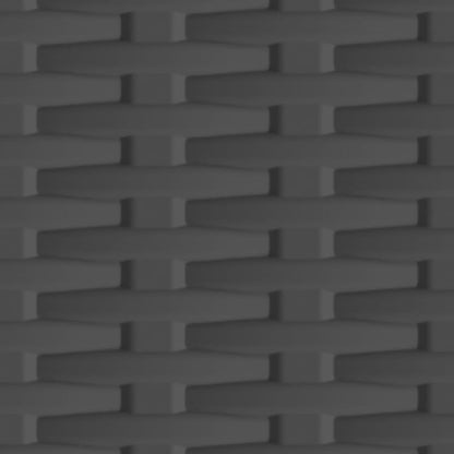 Plastic Cabinet 68x39x92 cm Rattan Design