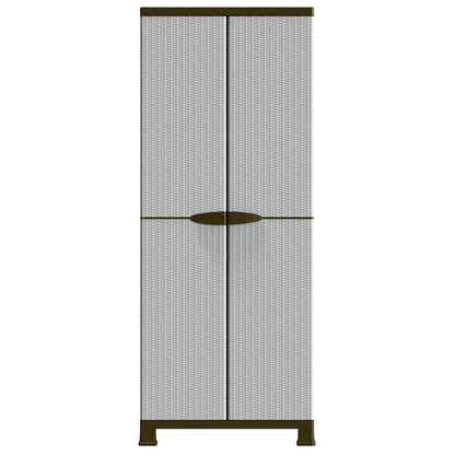 Plastic Cabinet 68x39x171.5 cm Rattan Design