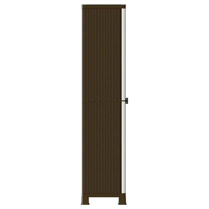 Plastic Cabinet 68x39x171.5 cm Rattan Design