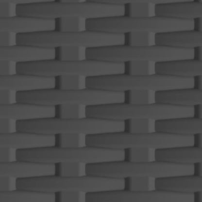 Plastic Cabinet 68x39x171.5 cm Rattan Design