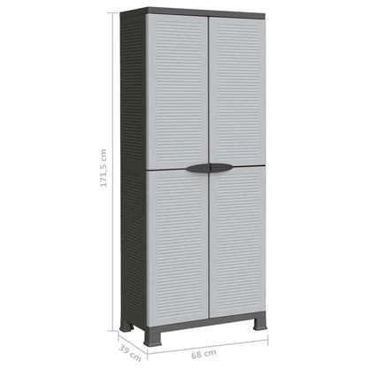 Plastic Cabinet 68x39x171.5 cm
