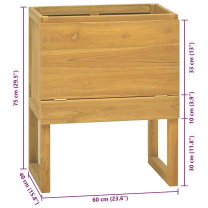 Bathroom Cabinet 60x40x75 cm Solid Wood Teak