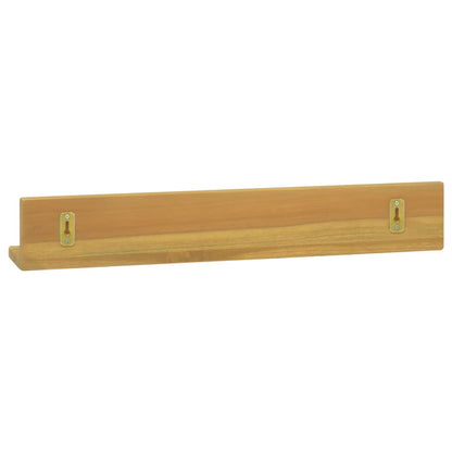 Wall Shelves 2 pcs 60x10x10 cm Solid Wood Teak