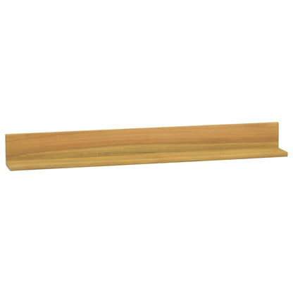 Wall Shelves 2 pcs 90x10x10 cm Solid Wood Teak