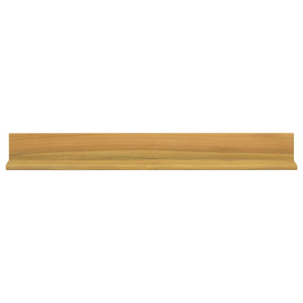 Wall Shelves 2 pcs 90x10x10 cm Solid Wood Teak