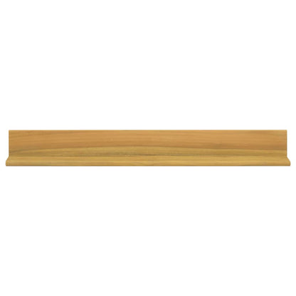 Wall Shelves 2 pcs 90x10x10 cm Solid Wood Teak