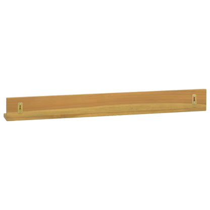 Wall Shelves 2 pcs 90x10x10 cm Solid Wood Teak