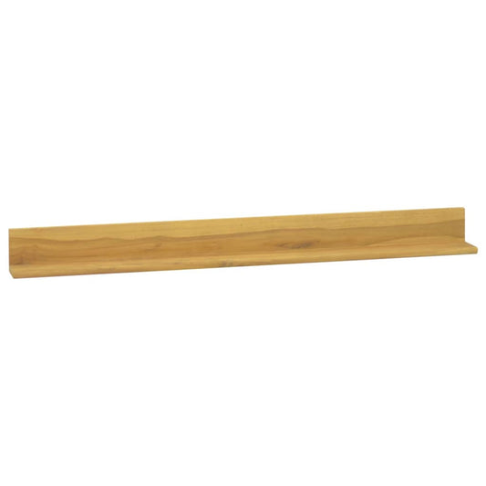 Wall Shelves 2 pcs 110x10x10 cm Solid Wood Teak