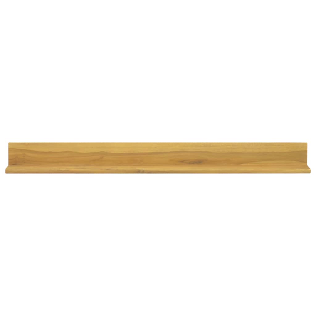 Wall Shelves 2 pcs 110x10x10 cm Solid Wood Teak