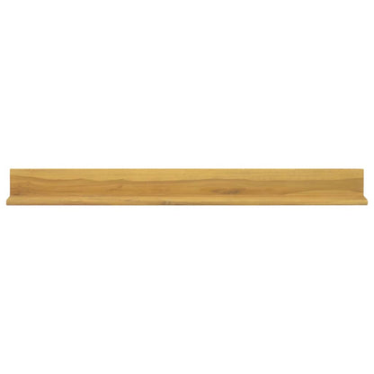 Wall Shelves 2 pcs 110x10x10 cm Solid Wood Teak