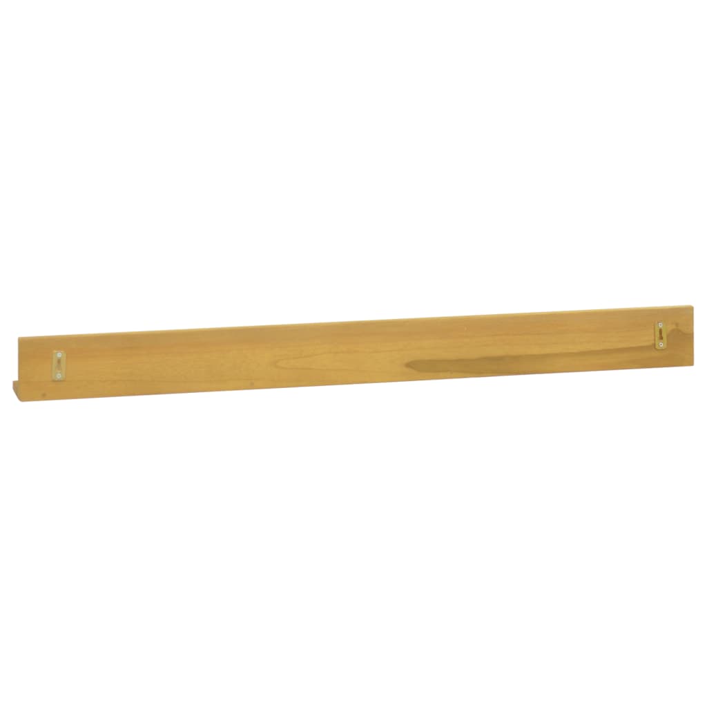 Wall Shelves 2 pcs 110x10x10 cm Solid Wood Teak