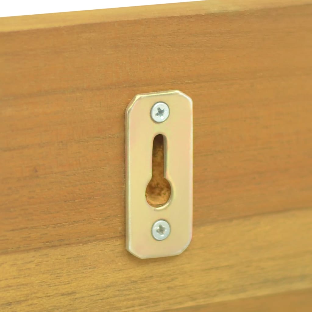 Wall Shelves 2 pcs 110x10x10 cm Solid Wood Teak