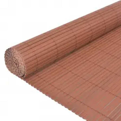 Double-Sided Garden Fence 110x300 cm Brown