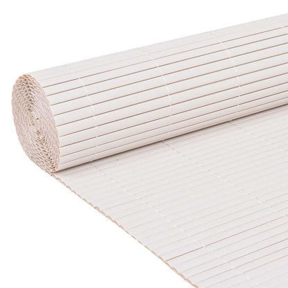 Double-Sided Garden Fence 110x400 cm White