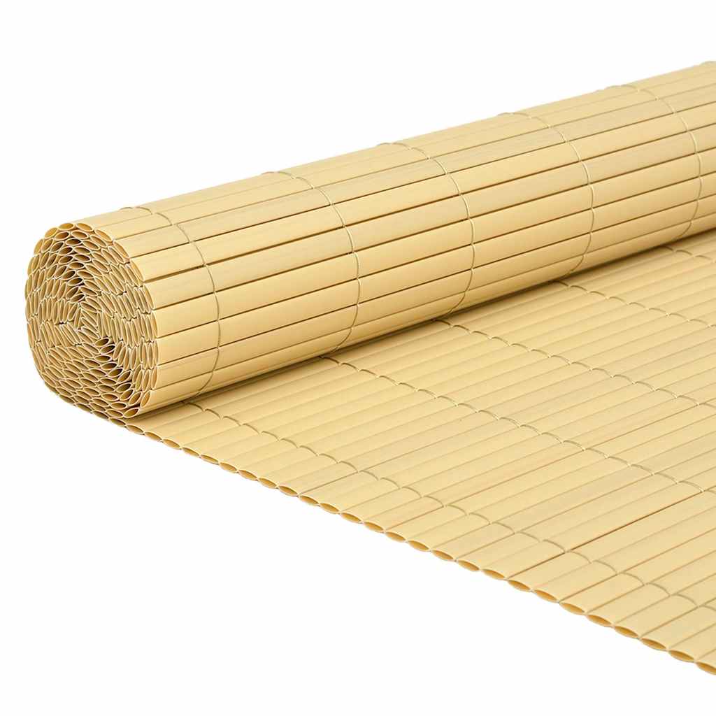 Double-Sided Garden Fence 110x400 cm Yellow