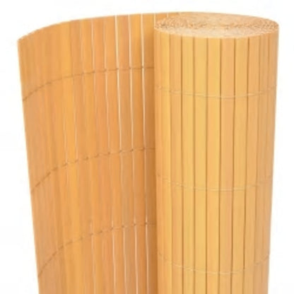 Double-Sided Garden Fence 110x500 cm Yellow