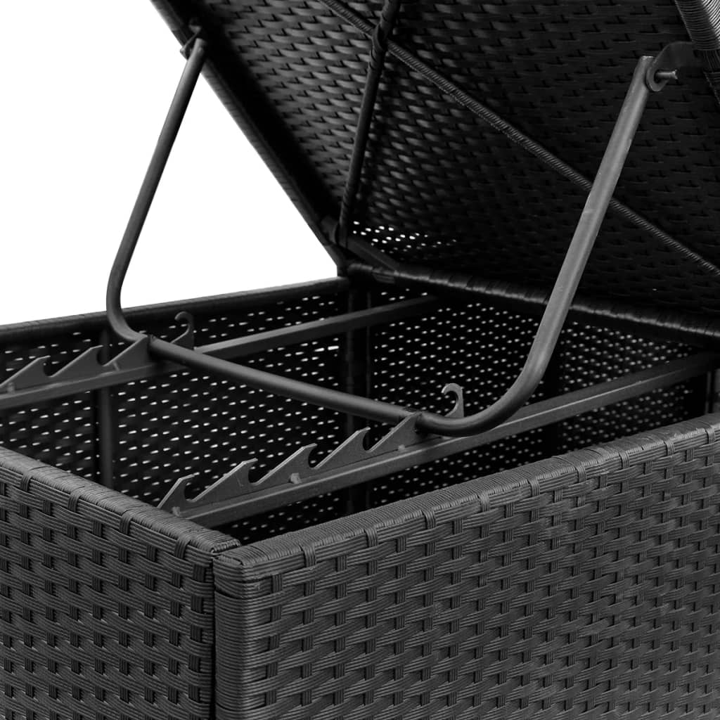 Sun Lounger | Black and Cream White