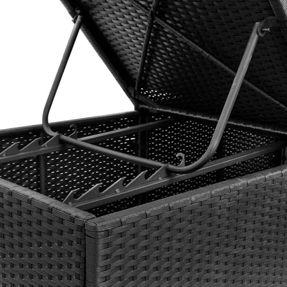 Sun Lounger | Black and Cream White