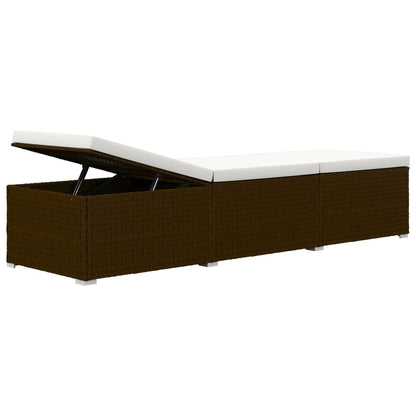 Sun Lounger | Brown | PE rattan | Standard | Adjustable Armrests