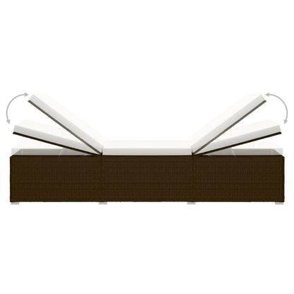 Sun Lounger | Brown | PE rattan | Standard | Adjustable Armrests