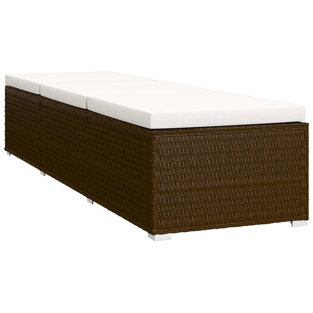 Sun Lounger | Brown | PE rattan | Standard | Adjustable Armrests