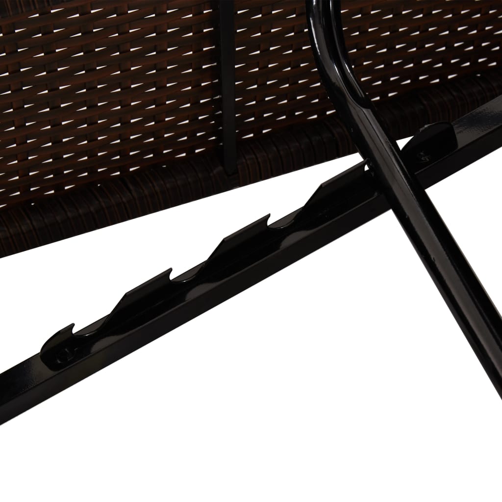 Sun Lounger | Brown | PE rattan | Standard | Adjustable Armrests