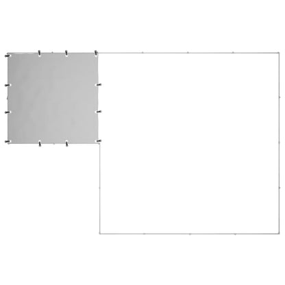 Dog Kennel Silver 6,05 m² Steel