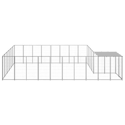 Dog Kennel Silver 15.73 m² Steel