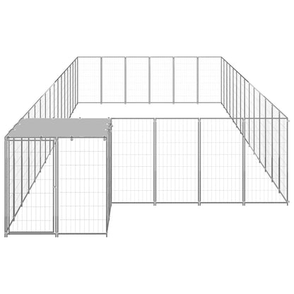 Dog Kennel Silver 26,62 m² Steel