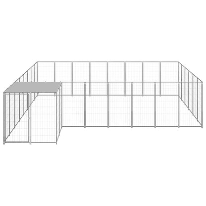 Dog Kennel Silver 15,73 m² Steel