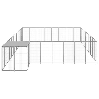 Dog Kennel Silver 25,41 m² Steel