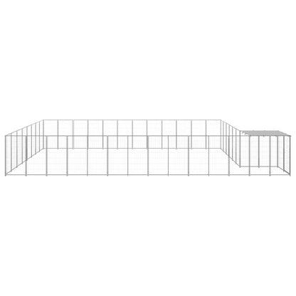 Dog Kennel Silver 30.25 m² Steel