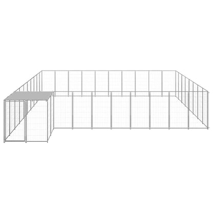 Dog Kennel Silver 25,41 m² Steel