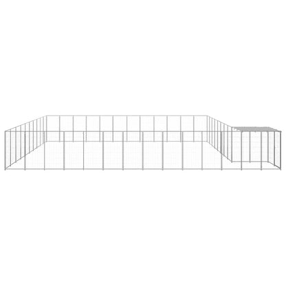 Dog Kennel Silver 37,51 m² Steel