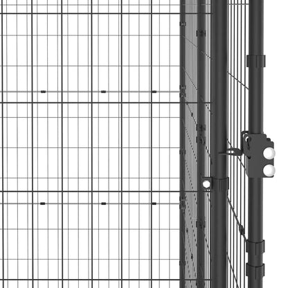 Outdoor Dog Kennel Steel with Roof 7,26 m²