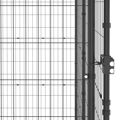 Outdoor Dog Kennel Steel with Roof 24.2 m²