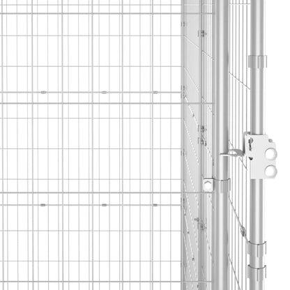 Outdoor Dog Kennel Galvanised Steel 7.26 m²