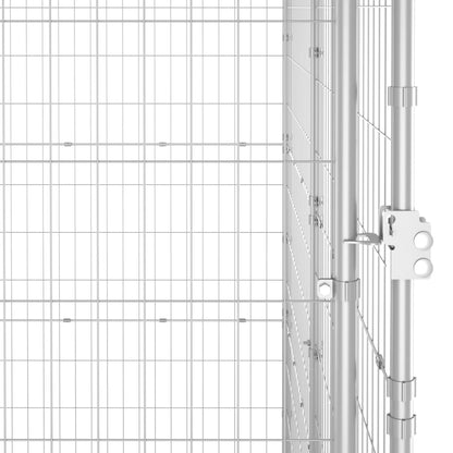 Outdoor Dog Kennel Galvanised Steel 19.36 m²