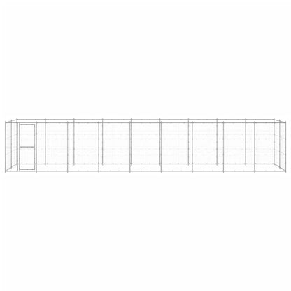 Outdoor Dog Kennel Galvanised Steel 21.78 m²